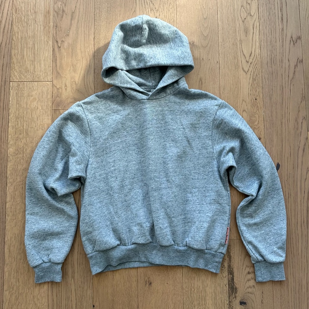 Acne Studios Franziska Hoodie Sweatshirt in Marble Grey Melange